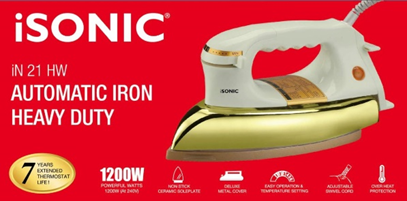  iSONIC iN 21 HW  AUTOMATIC IRON HEAVY DUTY 